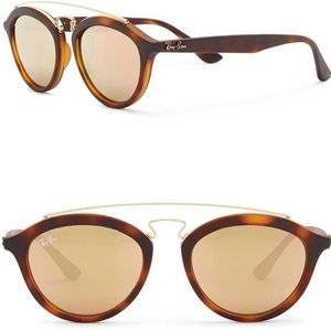Ray-Ban Gatsby II Tortoise Gold Mirror Sunglasses
